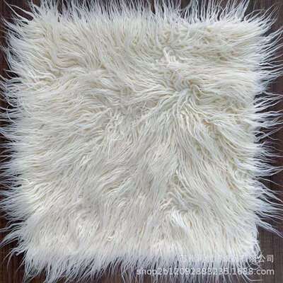 厂家定制人造皮草 海派长毛绒 落水毛 长毛绒坐垫 装饰步拍摄面料