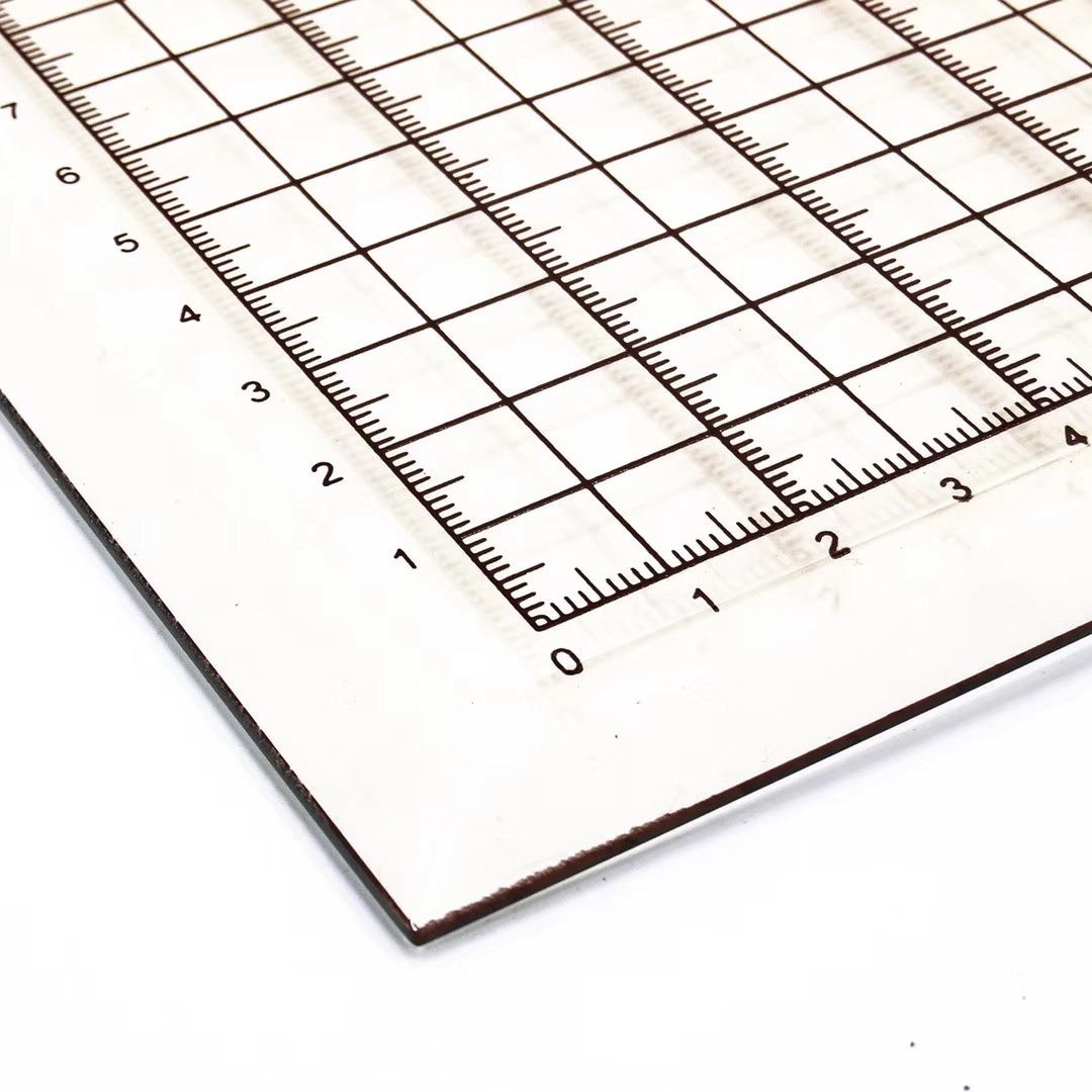 供应波峰焊锡波平整度 高度测试高温玻璃 刻度10*10mm玻璃