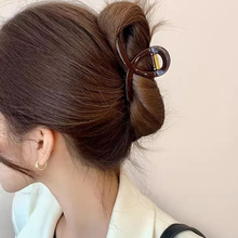 简约高级感ins百搭抓夹女2023新款发夹盘发鲨鱼夹发抓后脑勺夹子