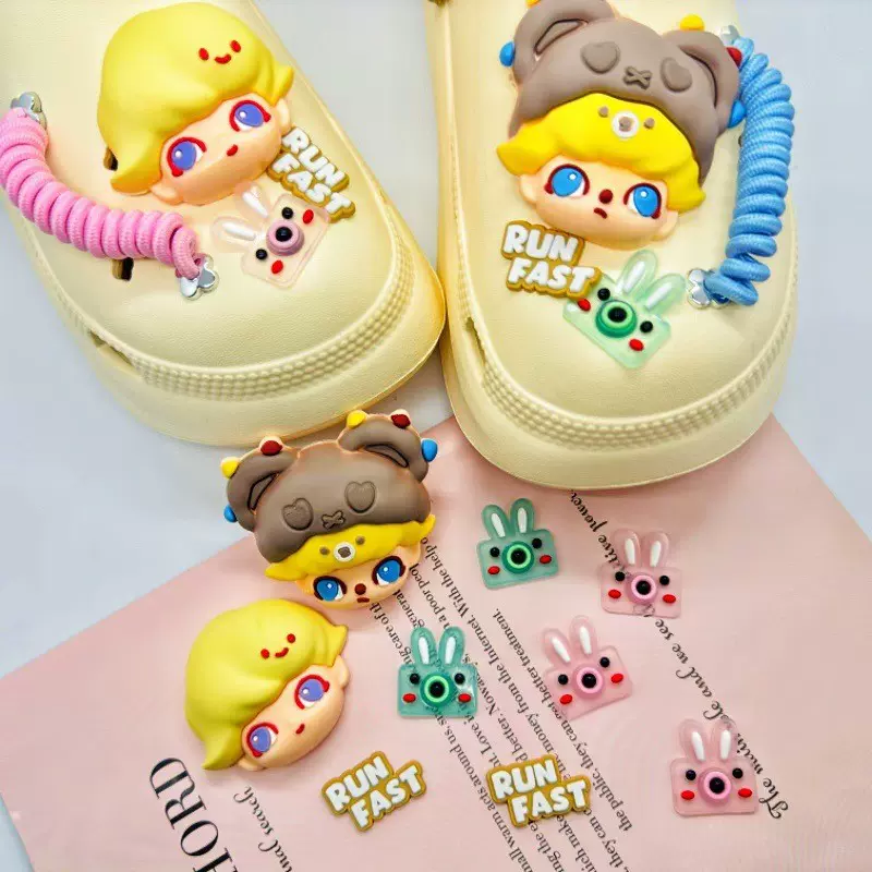 适配新款泡泡马特鞋花鞋扣可爱diy可拆卸配饰配饰卡扣时尚ins网红