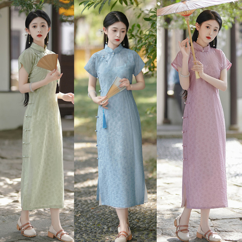 Long summer fashionable cheongsam