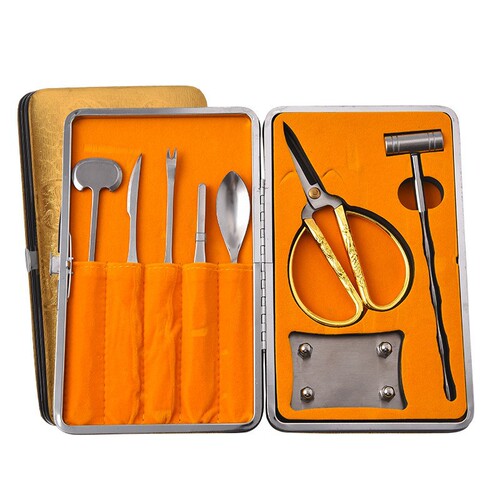 Wholesale Manufacturer Stainless Steel Crab Eight-Piece Eating Crab Tools Set Crab Pincers Crab Clips Crab Needles