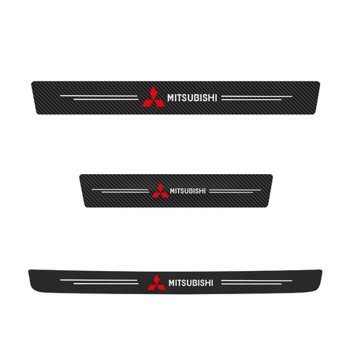 Car door sill strips, carbon fiber pattern stickers, trunk door opening, anti-trampling protection stickers, car logo anti-collision strips