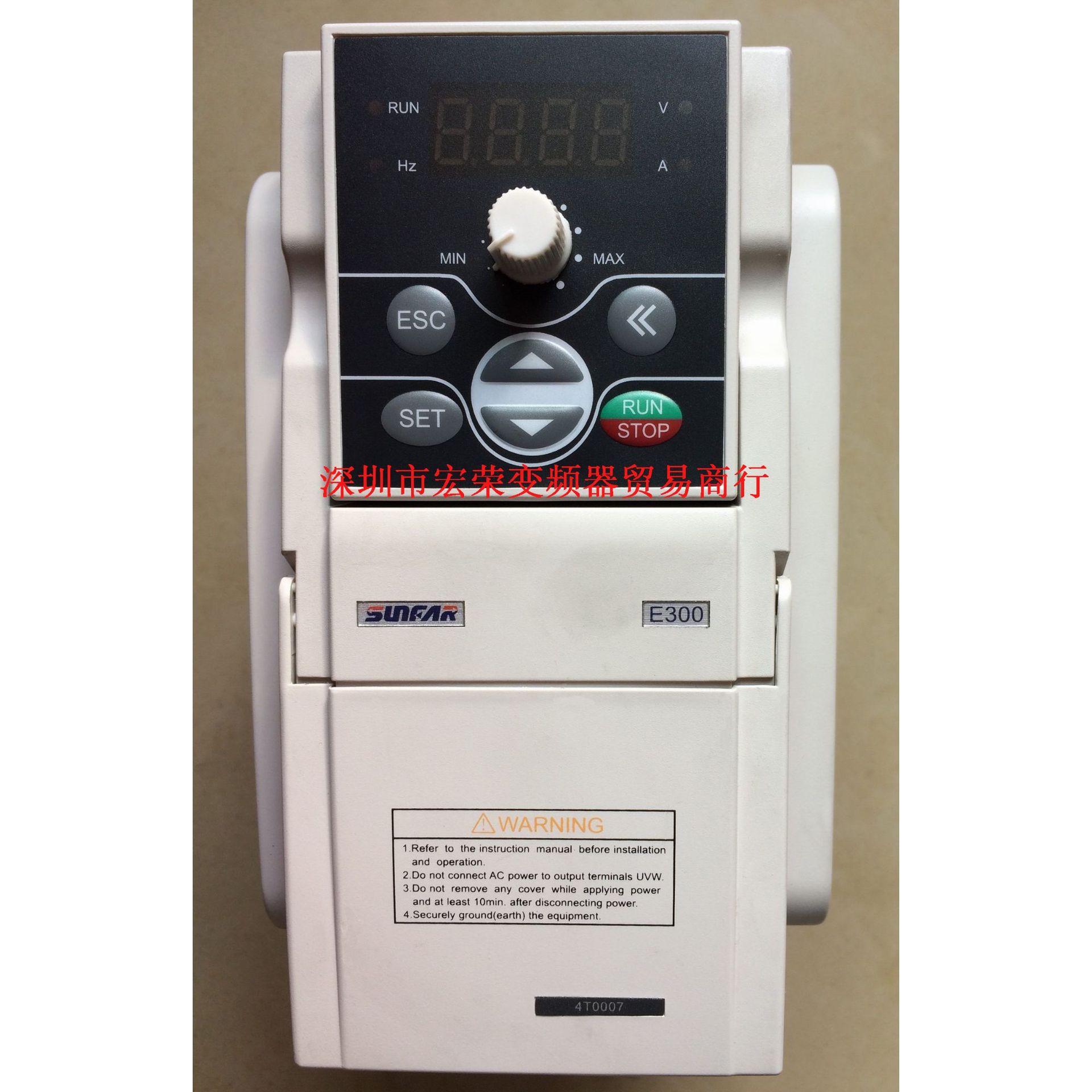 SUNFAR变频器E300-4T0007大量现货 极速发货