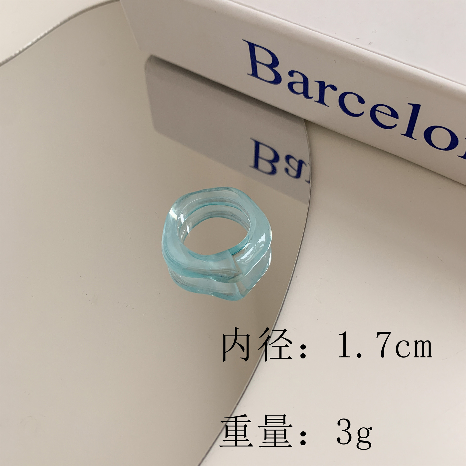 5g Weight Rings Classification 1 Piece Quantity Holiday, Daily Occasion Plastic, Resin Material Solid Color Pattern Women's Gender Enamel Design Simple Style, Classic Style Style Simple Style Classic Style Solid Color Plastic Resin Enamel Women's Rings 1