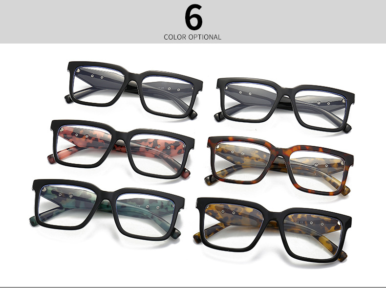 Commerce extérieur transfrontalier européen et américain, vente chaude de lunettes de soleil, mode coréenne, style de rue, rétro, carré, grand cadre, lunettes plates 27 1_voghion.com