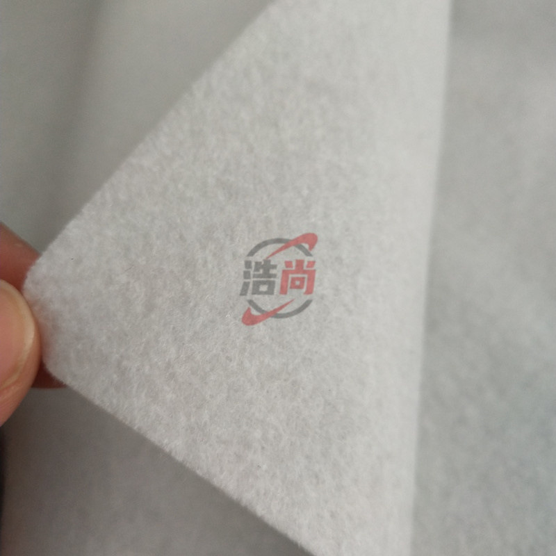 100克白色针棉0.7-1MM厚软毛毡擦皮具用聚酯涤纶戟绒毛粘布料