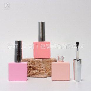 Wholesale 15ml Nail Polish Glue Bottle, Square Nail Polish Glue Light-Proof Glass Empty Bottle, Nail Polish Glue Functional Glue Sub-Bottle