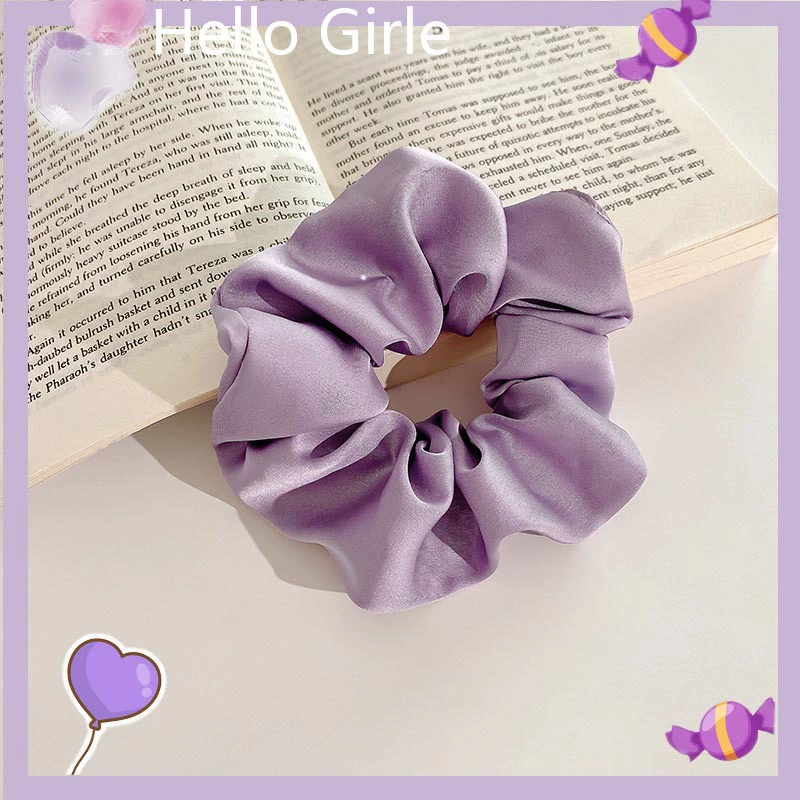 Резинка для волос (фиолетовая) от Purple, корейский стиль, широкий цветовой диапазон, мягкий материал из нескольких тканей