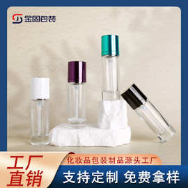 厂家直销 30ml直圆粉底液瓶  化妆品玻璃瓶 按压分装瓶 包材批发