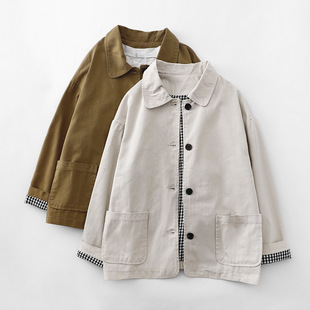 Real Shot of 2024 Autum New Slim Single-Breasted Artistic Long-Sleeved Short Jacket Tops for Women
