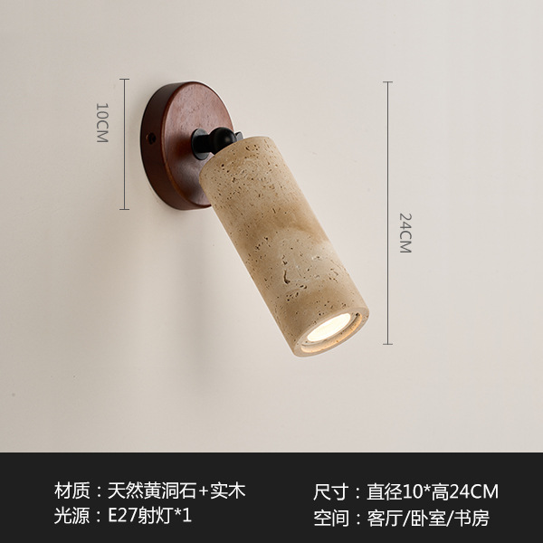 Residencias pasillo lámpara de pared faro de lámpara de pared redonda ovalada dormitorio de fondo de piedra de la villa amarilla cabecera de cama japonesa