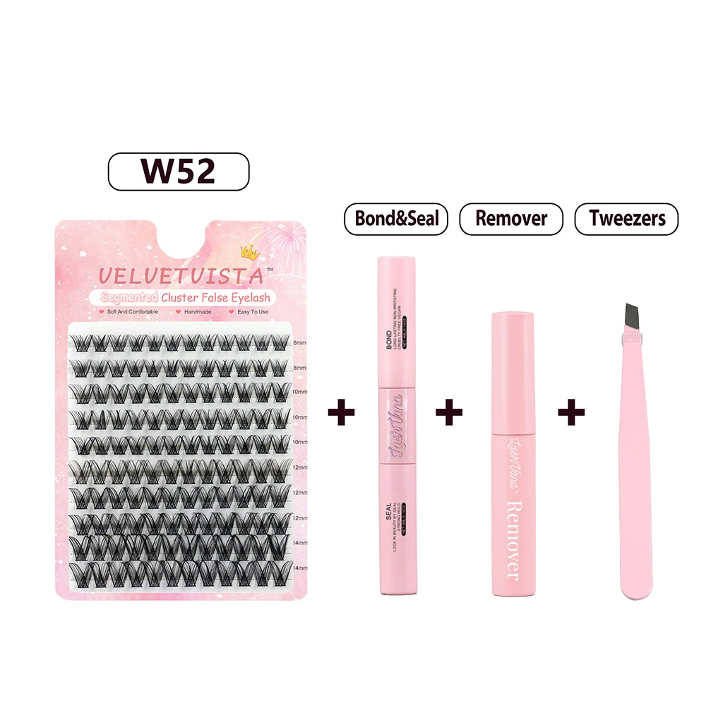 Eyelash Kit (DIY) 240 Cluster Lashes, Multi-Volume Sets with Tweezers & Glue Options