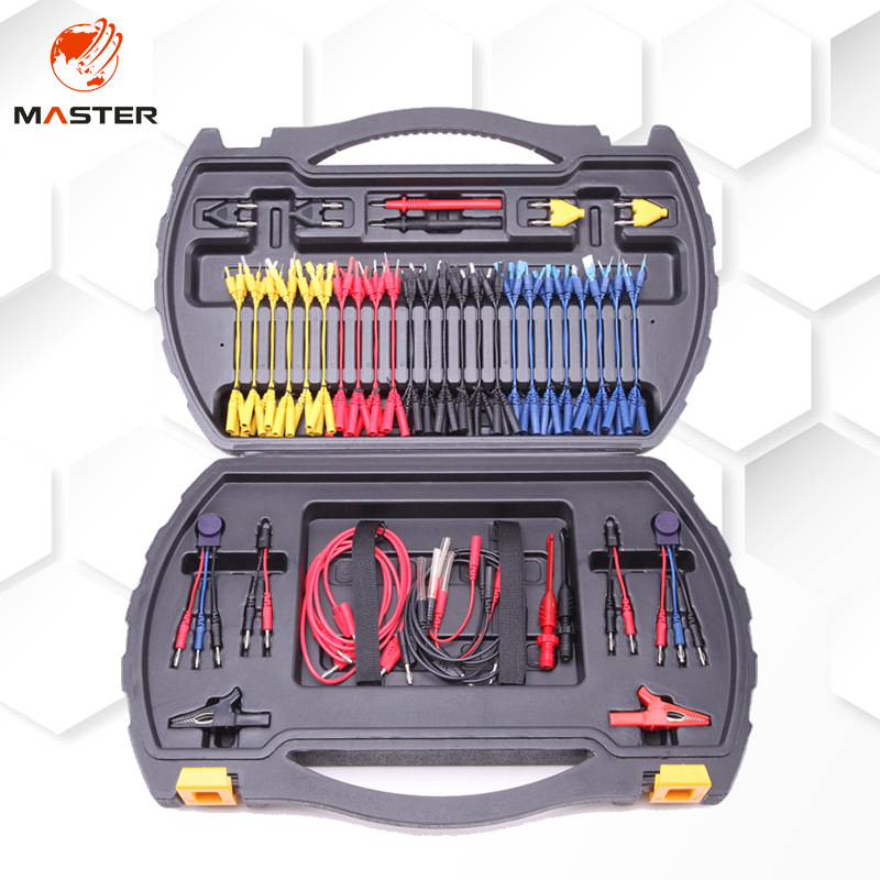 94件汽车万用测试线组摩托车电路检测线束接口诊断MST-08胶箱版