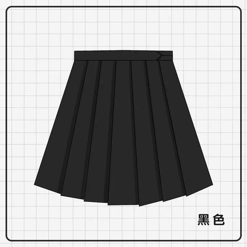 블랙 플리츠 스커트