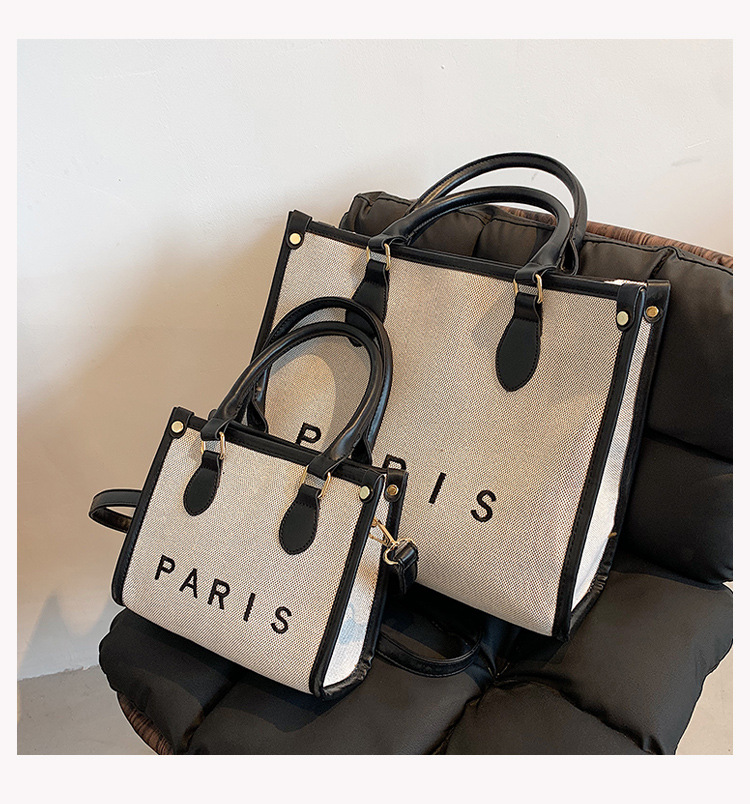 Nihaojewelry Wholesale Fashion Letter Paris Large Capacity Tote Bag display picture 9