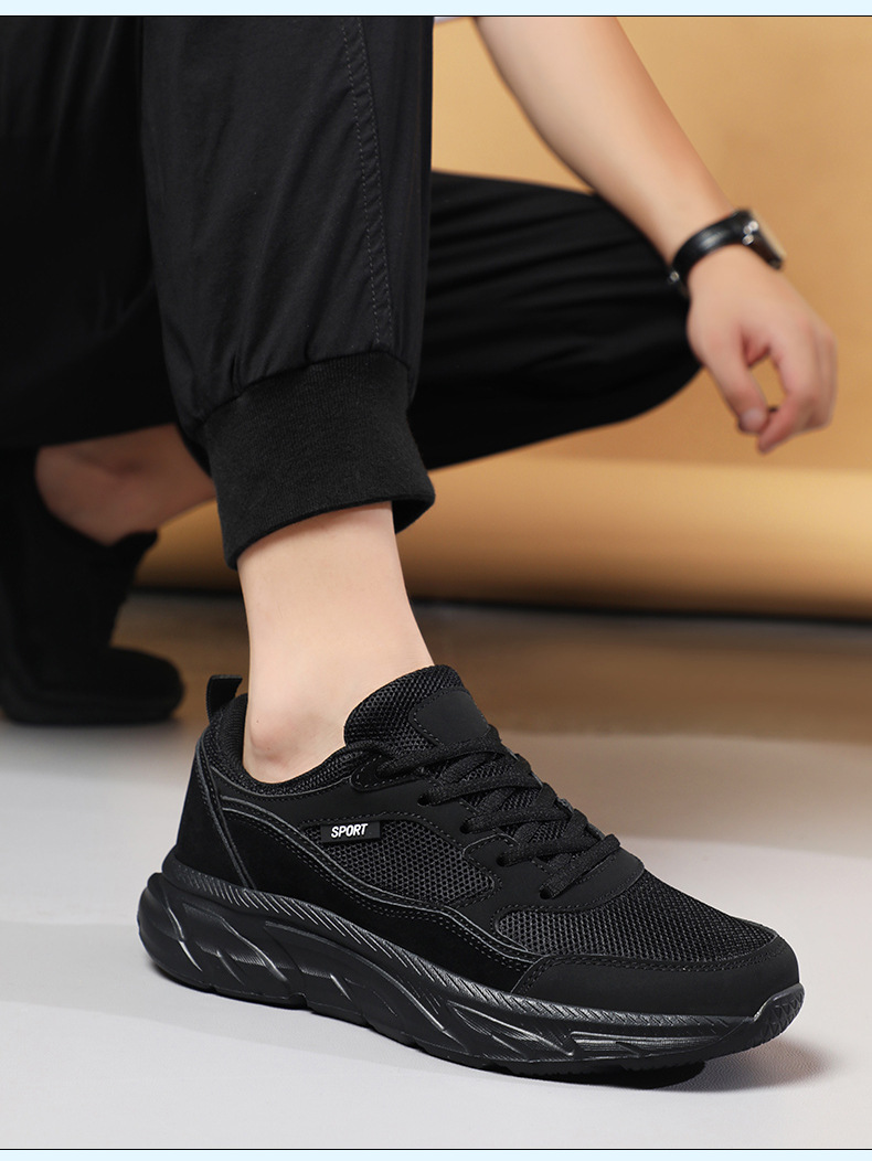 Herren Arbeitsschuhe Freizeitschuhe Wanderschuhe Sneakers Gummisohle Mesh Fußgewölbeunterstützung Gepolsterte Sneakers Schuhwerk_voghion.com