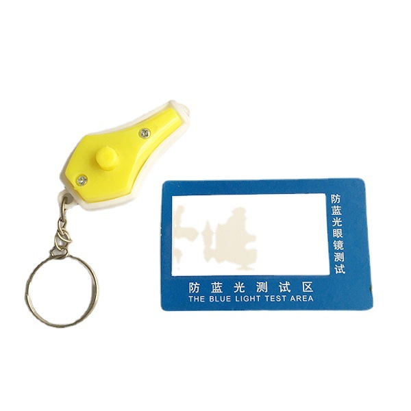 Accesorios para gafas con bolsa, paño de limpieza y tarjetas de prueba polarizada y anti-luz azul