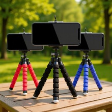 通用懒人手机支架迷你便携式户外直播自拍带遥控百变八爪鱼三脚架