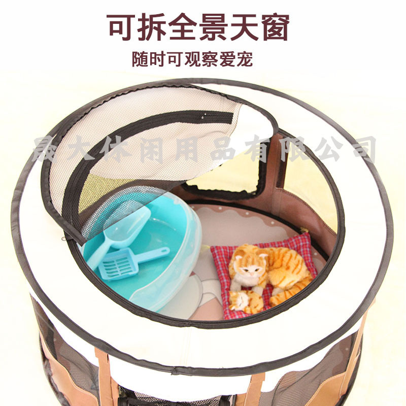 Transfronteriza tienda de mascotas caliente plegable gato sala de partos ronda cerrado perrera tienda perro jaula suministros para mascotas