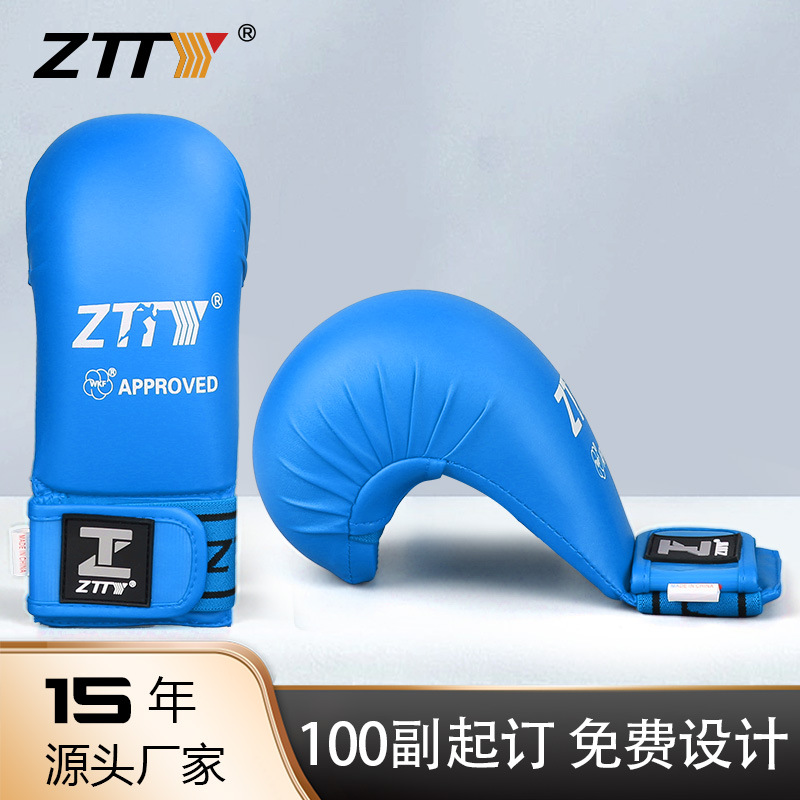Guantes de karate nuevos personalizados forro de formación de espuma juego profesional Karate guardamanos equipo de protección al por mayor