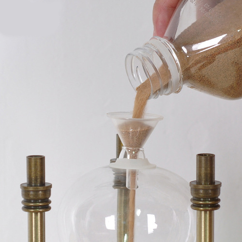 Metal self-loading sand hourglass Home decoration glass ornaments hourglass timer commemorative crafts gift