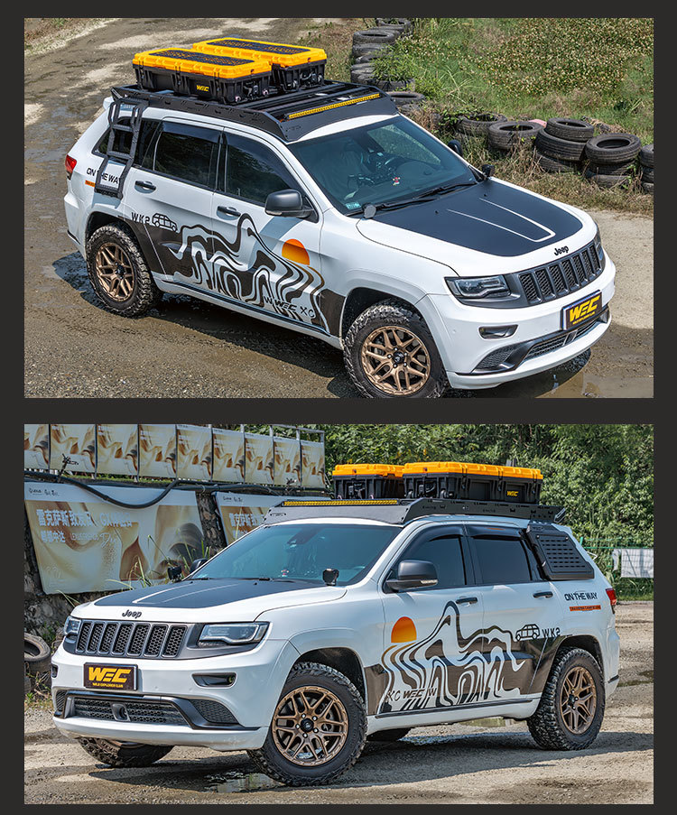 Cherokee roof rack WEC ladder is lightweight, low wind resistance, reduces wind noise, and is a multifunctional expandable roof platform