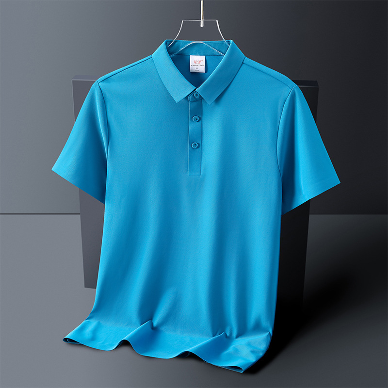 Camisetas POLO de alta gama sin costuras, absorbentes del sudor y transpirables, con LOGO impreso personalizado, ropa de trabajo para oficina corporativa, ropa de trabajo hecha a medida