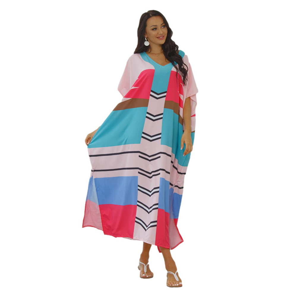 Blusa de playa transfronteriza Amazonas mundo submarino posicionamiento impresión traje vacaciones bikini protección solar camisa 5D32