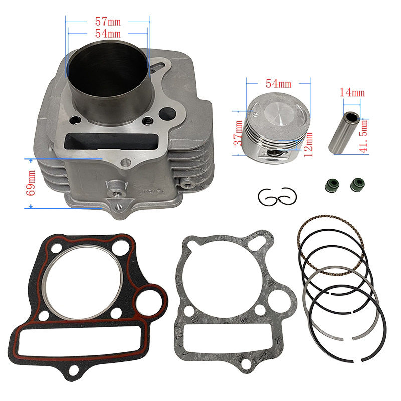 153FMI cross-border motorcycle engine parts cylinder is suitable for Lifan 125cc LF125 with a 54mm piston
