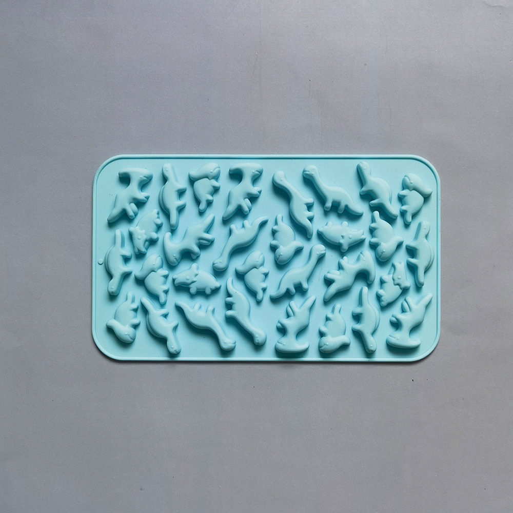 30 pequeños dinosaurios 4 molde de silicona pastel helado pudín molde de postre jabón utensilios