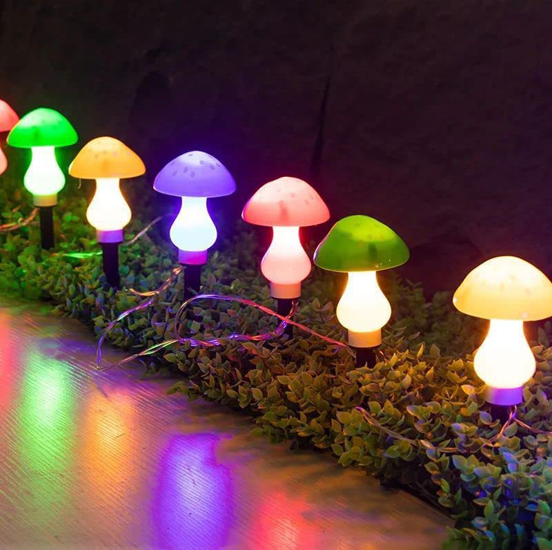 Solar Led Mushroom Light For Garden And Outdoor Decorative Lighting_voghion.com