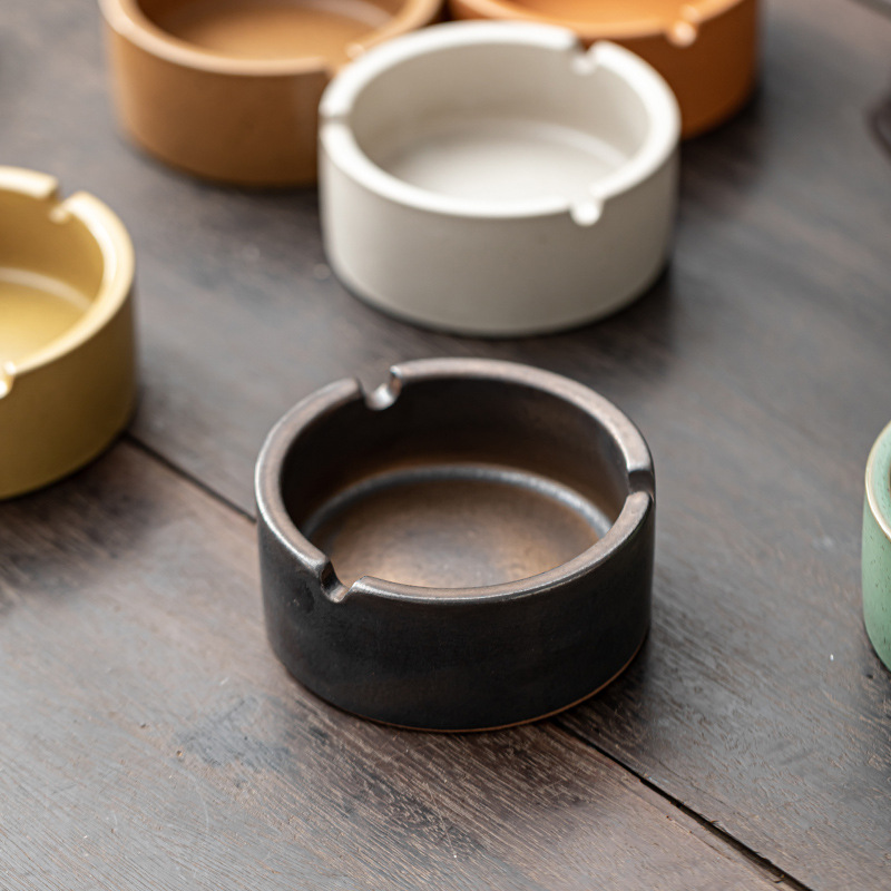 Jiuda Burnt Stoare Ashtray,High-looking Office Desktop Ashtray,Hotel Restaurant Cigarette Cup,Home Decoration Ornaments