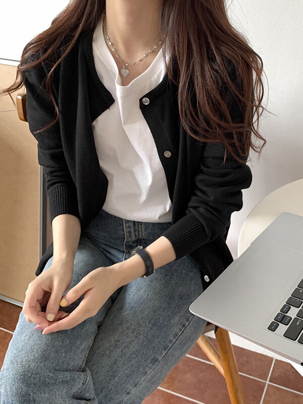 外贸原单意大利女装薄外单出口欧货羊绒针织开衫女毛衣外套2025秋|undefined
