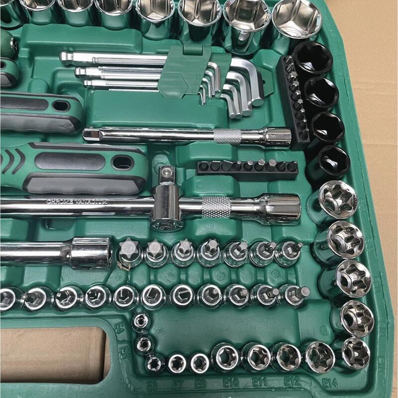 Minda Hardware 150 ピース自動車修理ツールセット車の修理セットソケットレンチ組み合わせツール修理|undefined