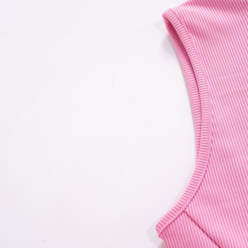 Fashion Solid Color High Neck Sleeveless Patchwork Spandex Polyester Above Knee Princess Dress