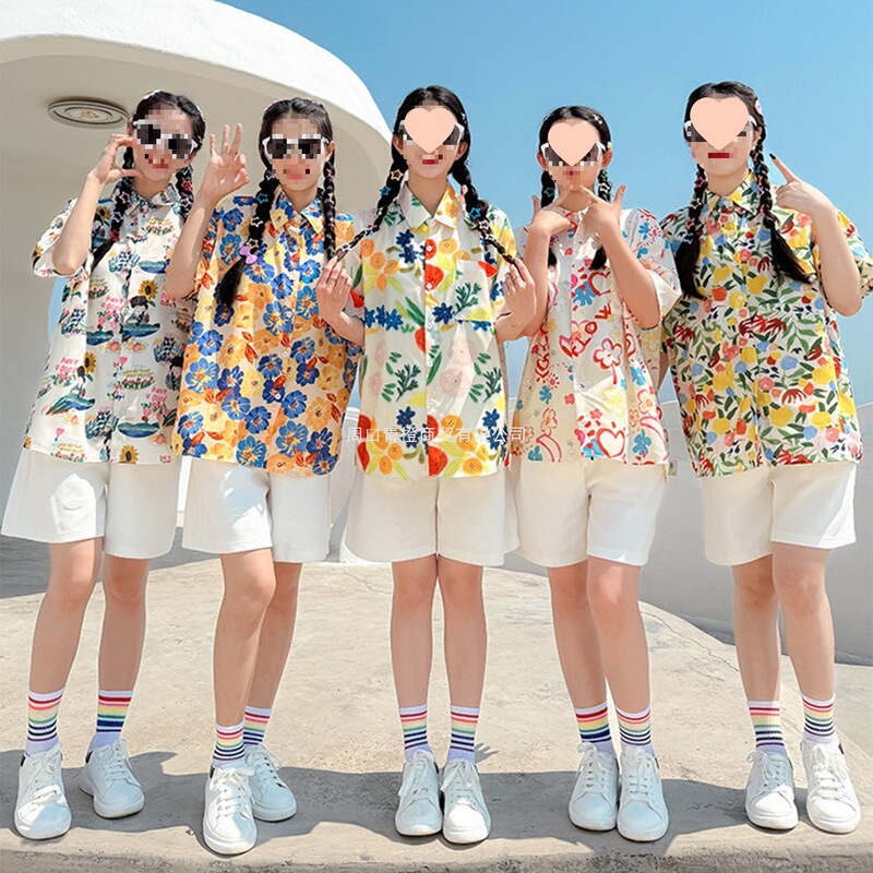 80S Nostalgic Floral Shirt Short-Sleeve Performance Loose Niche Artistic Retro Hong Kong Style Dance Costume Printed Top 80S Nostalgic Floral Shirt Short-Sleeve Performance Loose Niche Artistic Retro Hong Kong Style Dance Costume Printed Top