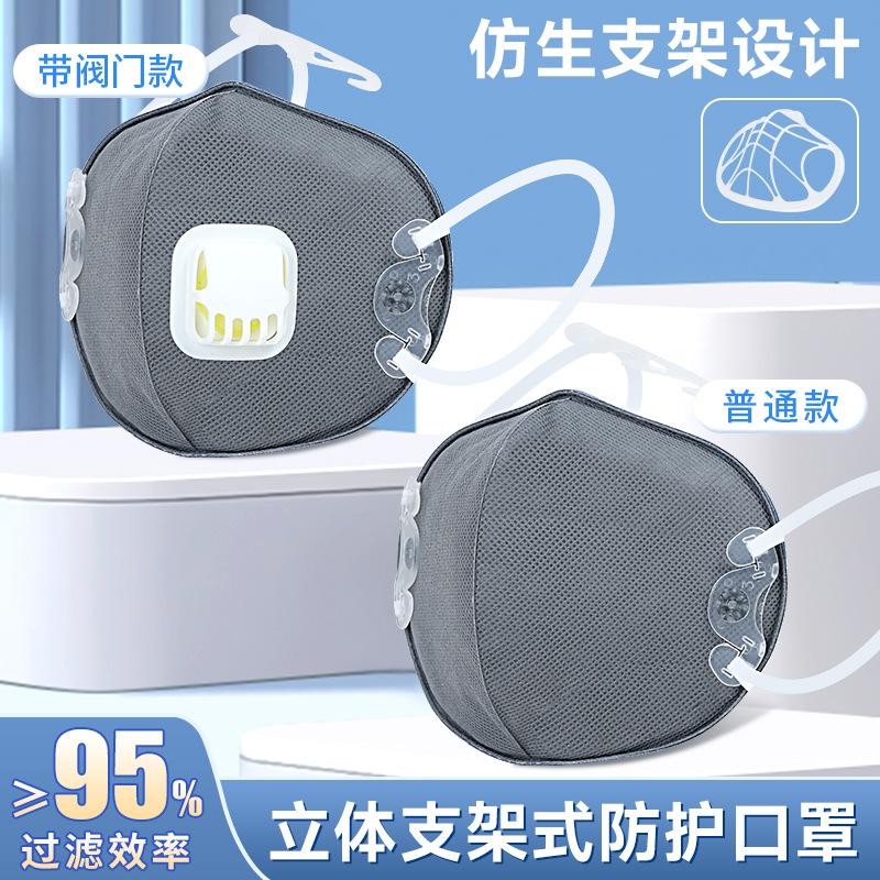 软骨支架头戴式口罩防粉尘喷漆打磨焊工搬运防灰尘防护过滤式