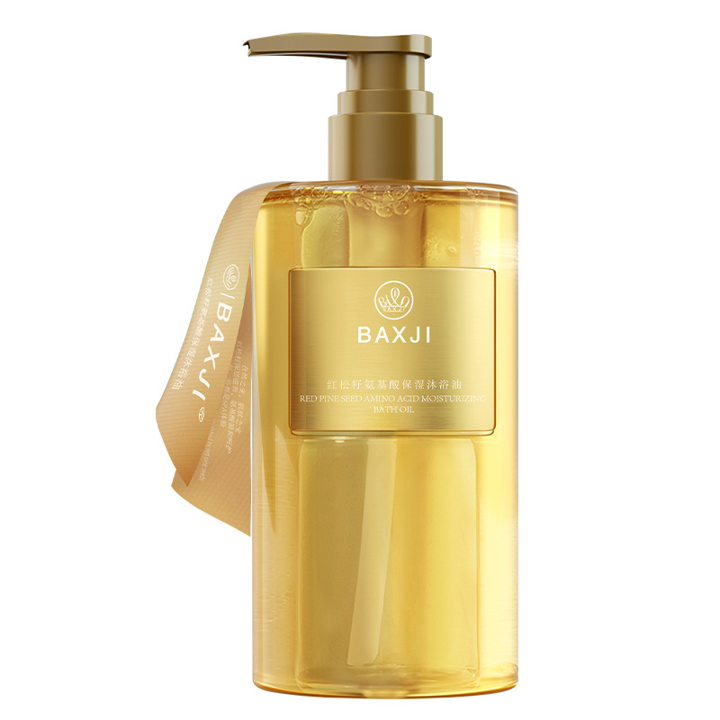 BAXJI 레드 파인 씨 목욕 오일 보습 향기 바디 연화 아미노산 에센셜 오일 목욕 젤 청소