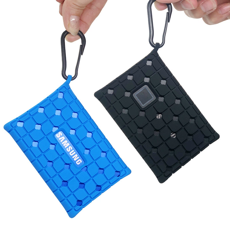 Подходит для мобильного твердотельного накопителя Samsung T7 Touch, защитный чехол для жесткого диска Samsung T9, силиконовый защитный чехол