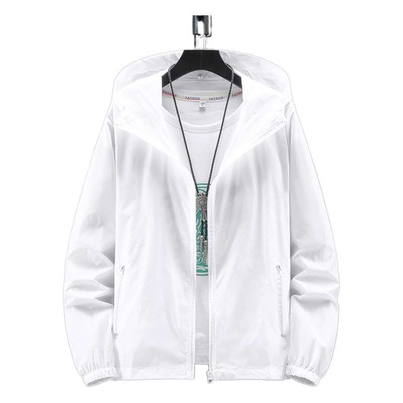Sun protection clothing factory wholesale summer new outdoor couple skin clothing solid color breathable fishing clothing picture printed logo