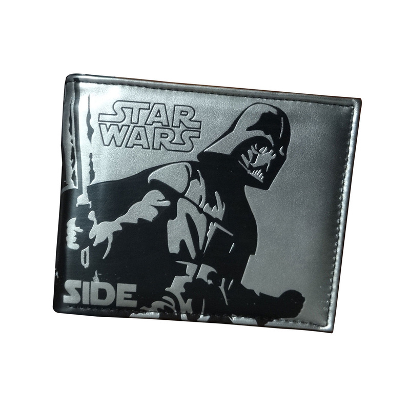 Star Wars Peripheral Short Folding Wallet Yoda Master Little Tree Man Personalized Creative PU Leather Coin Wallet Wallet