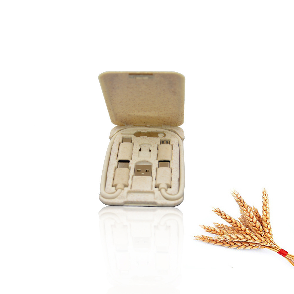 Handyhalter drei in einem biologisch abbaubaren Datenkabel-Ladeset, City-Survival-Card-Box-Patent, Kikyo_voghion.com