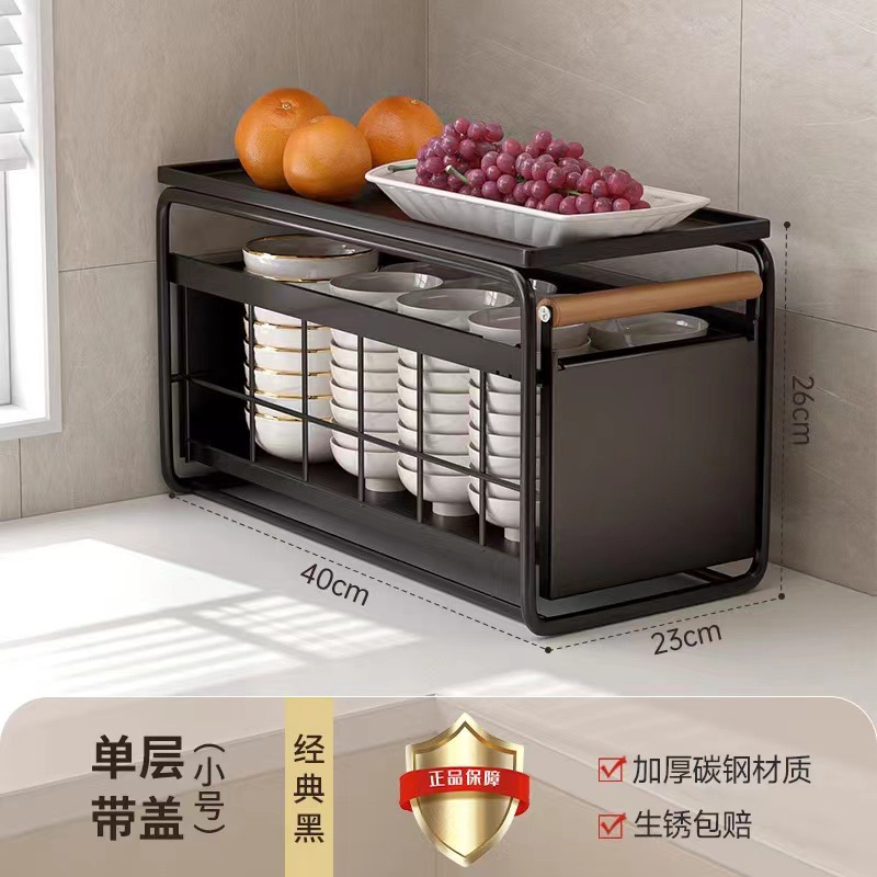 Estante de almacenamiento multicapa de cocina estante de gabinete estante de gabinete canasta de tracción de lavabo platos condimento tipo extracción estante de capas