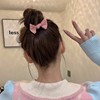 Elastic hairgrip with bow, hair rope, ponytail, internet celebrity, simple and elegant design