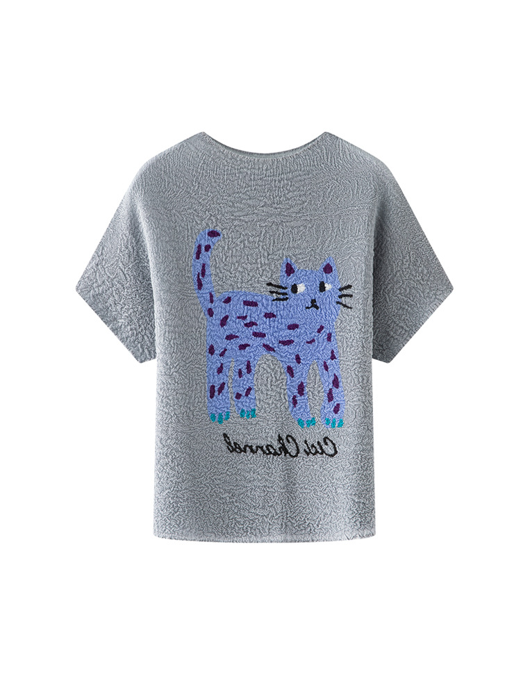 Miyake Pleated Beautiful T-shirt 2025 Summer Special Heavy Industry…
