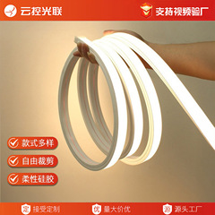 Ledシリコン軟灯帯埋め込み式一体スリーブ線形灯円形雰囲気形屋外防水軟灯帯