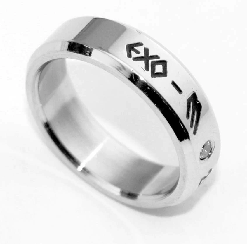 Кольцо EXO Лухан Биан Бай Сян Шиxун Крис один день рождения кольцо EXO можно выгравировать вокруг