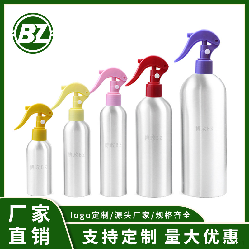 新款30ml~500ml铝瓶配小老鼠喷头 350毫升浇花消毒清洁剂喷雾铝瓶