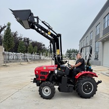 前置装载铲50马力拖拉机 大棚树空用洛阳华宣504大棚王果园机